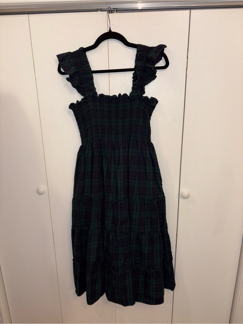 Hill House Home Ellie Nap Dress in the Blackwatch Tartan 💯% Cotton Size XL - Picture 2 of 5